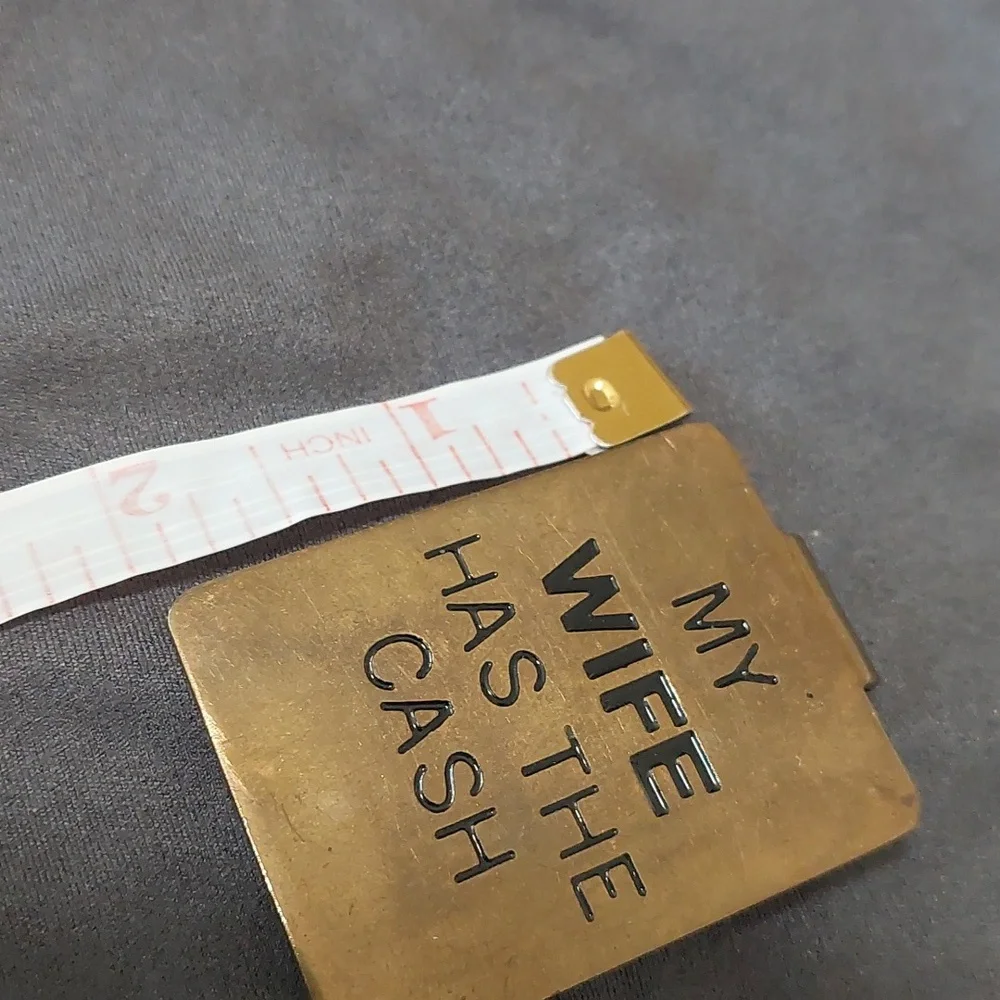 Russ Gold-Toned Money Clip.My Wife Has The Cash .